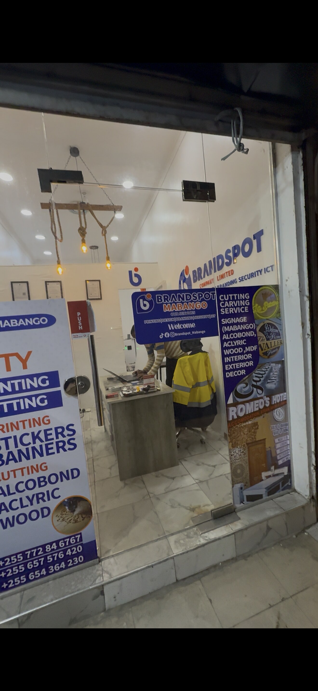 Brandspot Company Limited storefront in Mabango, Dar es Salaam
